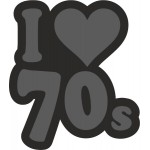 Emblemat I Love 70's