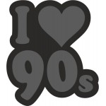 Emblemat I Love 90's