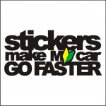 Stickers make my car go faster Magnetyczna