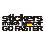Stickers make my car go faster Magnetyczna